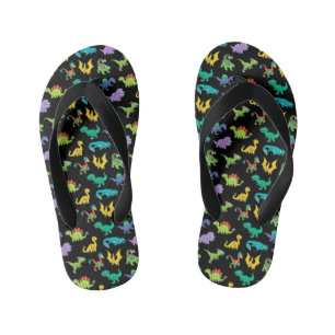 Tongs Enfants motif des dinosaures de Derpy