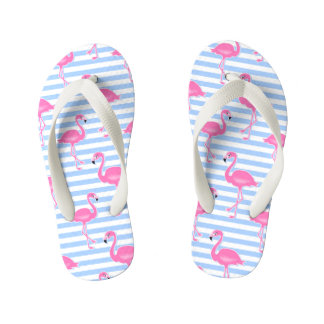 Tongs Enfants Motif Flamant rose rose