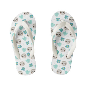 Tongs Enfants Motif Floral de la Sloth