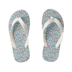 Tongs Enfants Motif pour brosse à dents et dentifrice