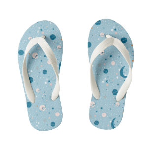 Tongs Enfants Motif Sky & Space bleu