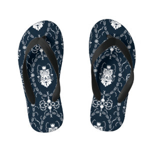 Tongs Enfants Papier peint Vintage Floral Arrière - plan sans co