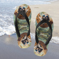 Paresseux drôle avec des lunettes de soleil dans u