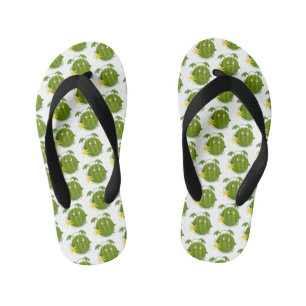 Tongs Enfants Pastèque de dessin animé souriante et mignonne