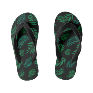Tongs Enfants Pattern Tropical Leaves