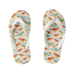 Tongs Enfants Patters du Colorful Tropical Macaw