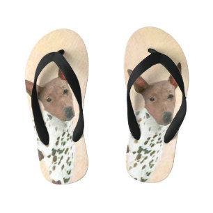 Tongs Enfants Peinture américaine sans poil Terrier - Chien Art