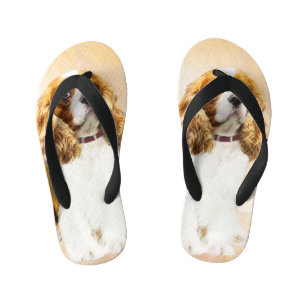 Tongs Enfants Peinture originale Cavalier King Charles Spaniel