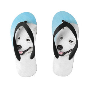 Tongs Enfants Peinture Samoyed - Cute Original Chien Art