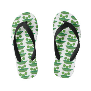 Tongs Enfants Petits pois sauteurs en pod dessin animé illustrat