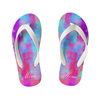 Tongs Enfants Points Abstraits colorés amusants Flip Flops Sanda