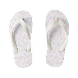 Tongs Enfants Pois et pois - Pastel rose, jaune et violet