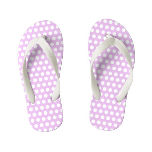 Tongs Enfants Pois rose
