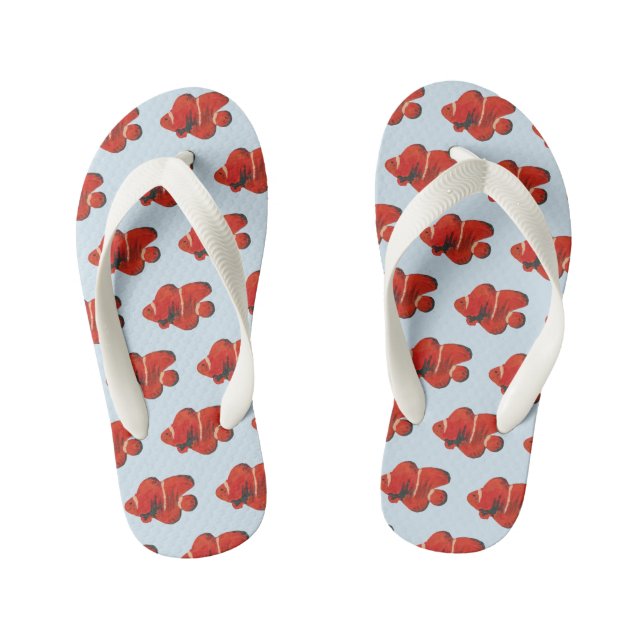 Tongs Enfants Poisson Motif Clowfish Flip Flops (Semelle)