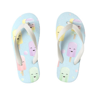 Tongs Enfants Popsicle Party dans Rainbow Colors