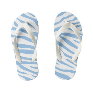 Tongs Enfants Sandales à raie de zèbre bleue pour enfants