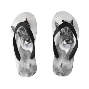 Tongs Enfants Schnauzer (Giant) Peinture - Chien Art