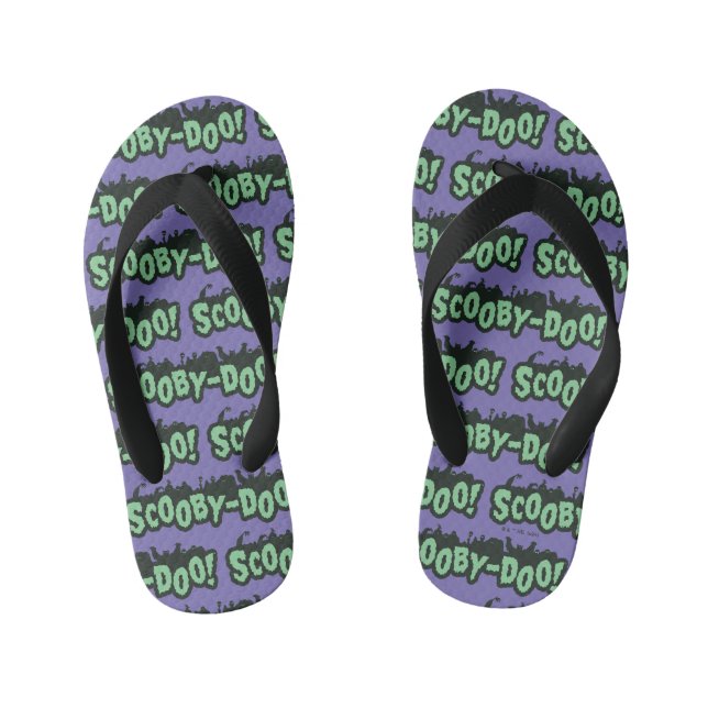 Tongs Enfants Scooby-Doo ! Logo Monster Silhouette (Semelle)