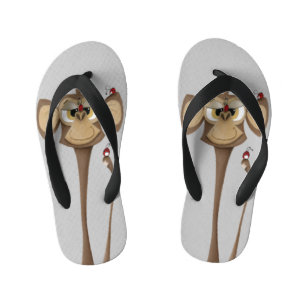 Tongs Enfants Singe idiot et coccinelles