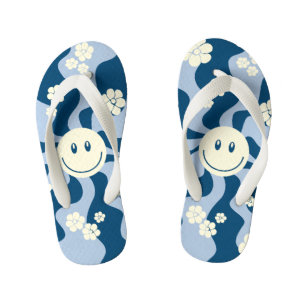 Tongs Enfants Smile - Bleu foncé, Bleu clair et Crème