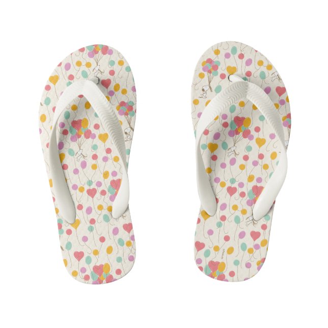 Tongs Enfants Snoopy Bunches of Balloons Motif (Semelle)