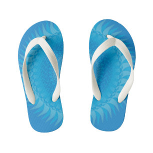 Tongs Enfants Soleil Mandala bleu clair