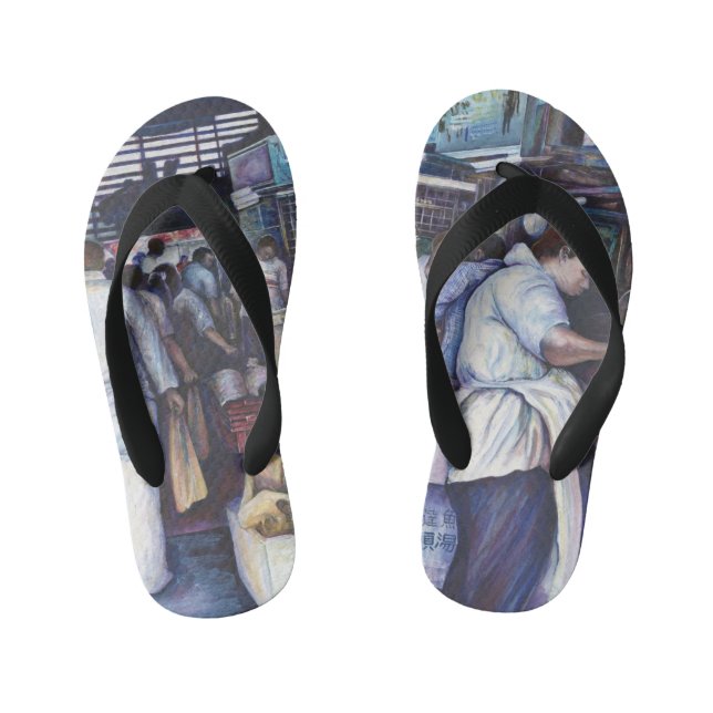 Tongs Enfants Soupe à la tête de poisson, Singapour (Semelle)