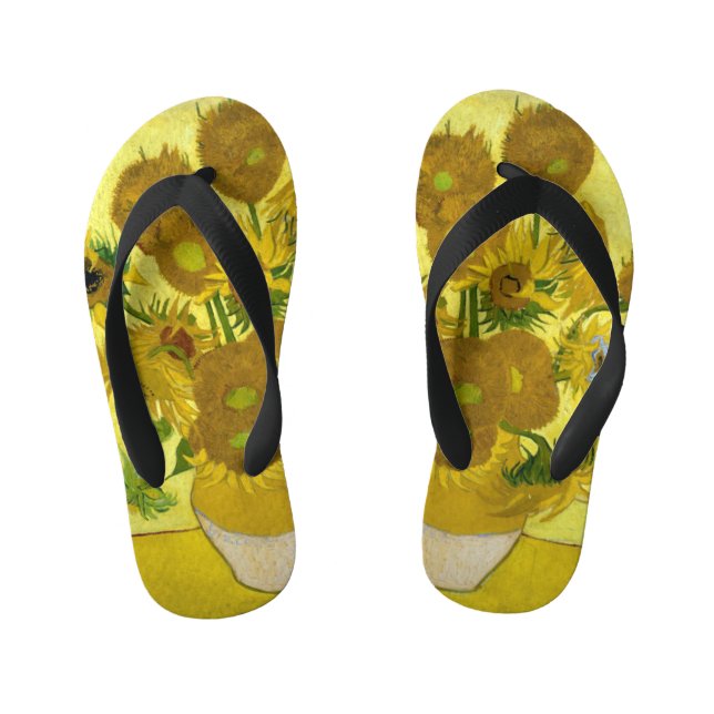 Tongs Enfants Sunflower de Van Gogh (Semelle)