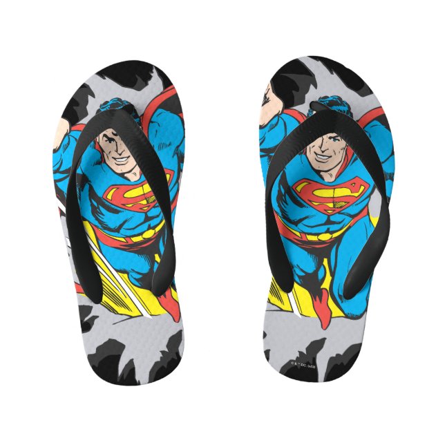 Tongs Enfants Superman Tears Thru (Semelle)