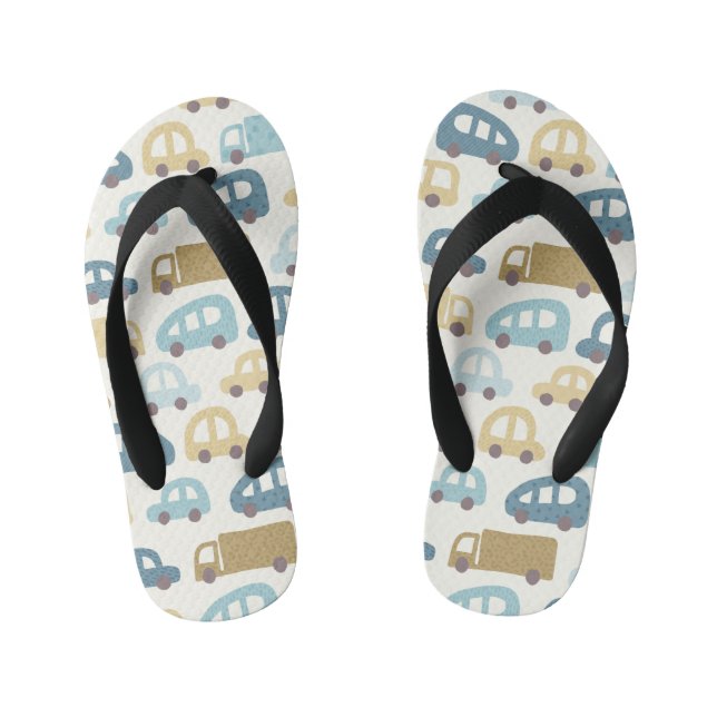 Tongs Enfants Toy Cars & Trucks | Dusty Blue Beig (Semelle)
