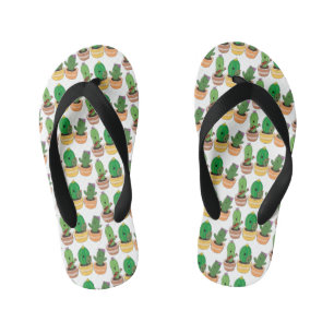 Tongs Enfants Trio de cactus mignons chantant illustration de de