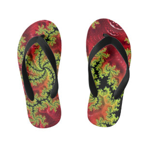 Tongs Enfants Une Rivière Traverse Ses Épines