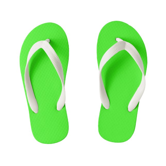 Tongs Enfants Vert Néon (Semelle)