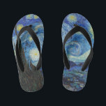 Tongs Enfants Vincent Van Gogh Nuit Étoilée Art Fin Vintage<br><div class="desc">Vincent Van Gogh Nuit Étoilée Art Fin Vintage</div>