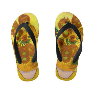 Tongs Enfants Vincent Van Gogh Quinze Tournesols Dans Un Vase Ar