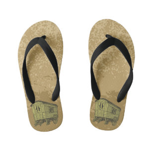 Tongs Enfants wagon de caravane gitane