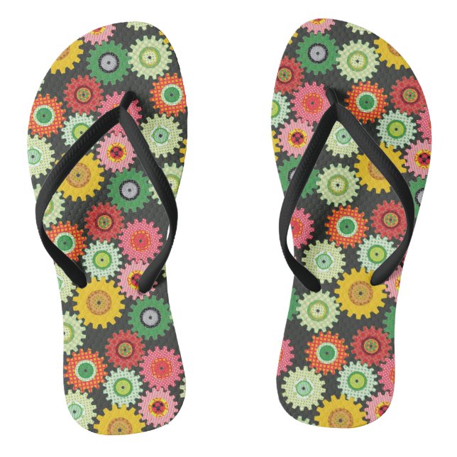 Tongs Engrenages à motifs (Semelle)