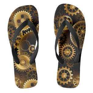 Tongs Engrenages en laiton Steampunk sans soudure