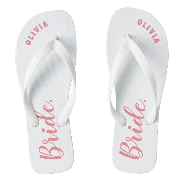 Tongs Épouse de bachelorette personnalisée (Semelle)