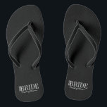 Tongs Épouse de l'équipe Maid of Honor Bridal Party Flip<br><div class="desc">Personnalisez le texte personnalisé ci-dessus. Vous pouvez trouver d'autres éléments de coordination dans notre collection "For Team Bride".</div>