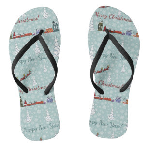 Tongs Équipe de père Noël