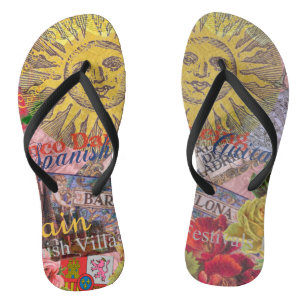 Tongs Espagne Sunshine Espagnol Travel Art