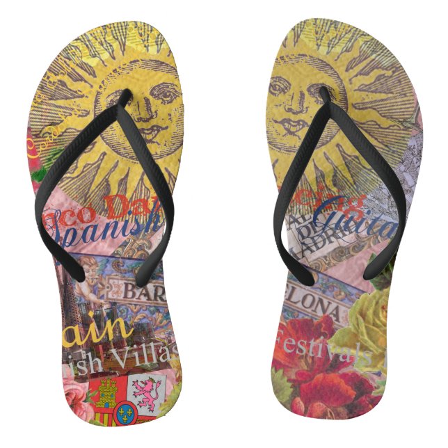 Tongs Espagne Sunshine Espagnol Travel Art (Semelle)