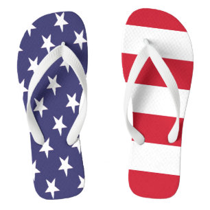 Tongs États-Unis Drapeau Américain Étoiles Et Bandes