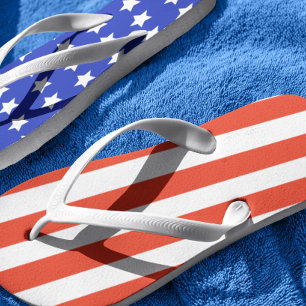 Tongs États-Unis Drapeau Stars Bleu Rouge 4 juillet