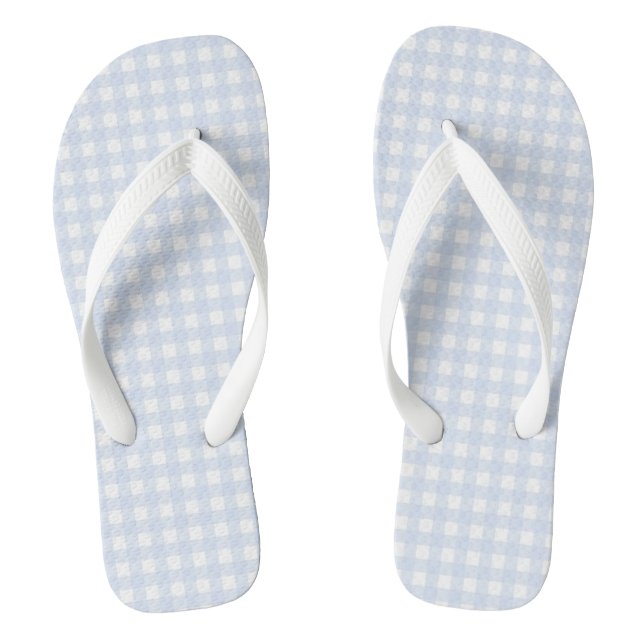 Tongs F & L Blue Gingham (Semelle)