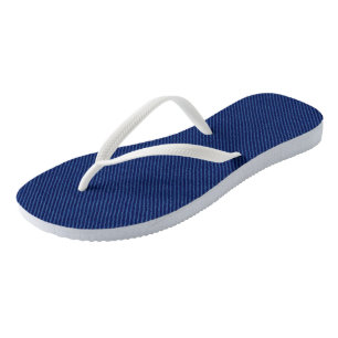 Tongs Faux Blue Jeans Flip Flops