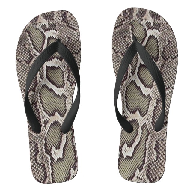 Tongs Faux Boa Constricts Flip Flops (Semelle)