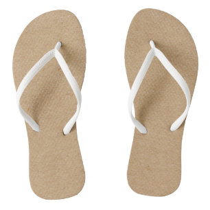 Tongs Faux Tan Cork Motif
