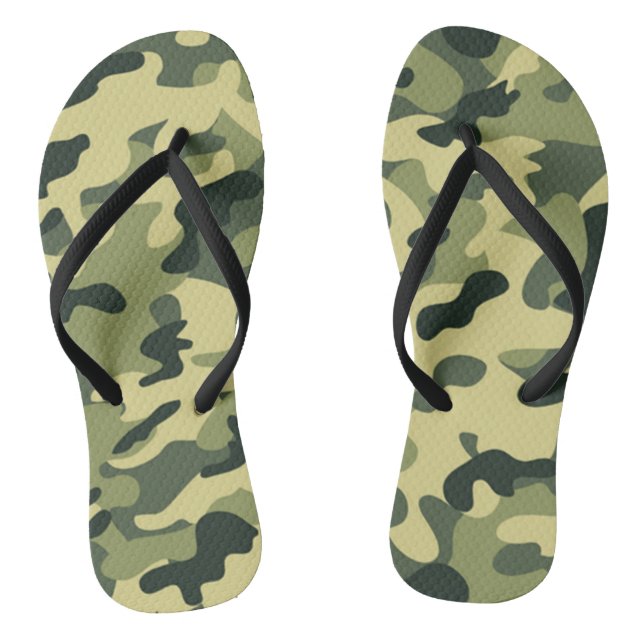 Tongs Fête de célébration militaire camouflage GI   (Semelle)